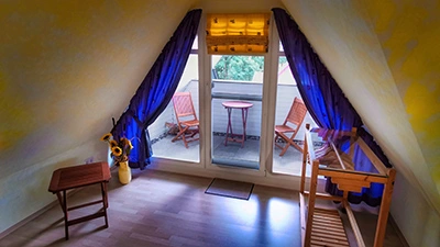 Blick auf südlich gelegene Loggia Blick auf südlich gelegene Loggia